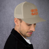 Beer Mile Trucker Cap-Hats-The Beer Mile-Khaki-The Beer Mile