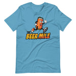 The Beer Mile T-Shirt-Shirts-The Beer Mile-Ocean Blue-S-The Beer Mile