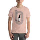 Beer Mile Track Vintage Black and White T-Shirt-Shirts-The Beer Mile-Heather Prism Peach-XS-The Beer Mile