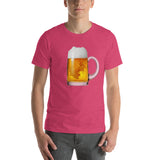 Beer Stein T-Shirt-Shirts-The Beer Mile-Heather Raspberry-S-The Beer Mile