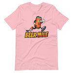 The Beer Mile T-Shirt-Shirts-The Beer Mile-Pink-S-The Beer Mile