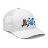 Beermile.com Trucker Snapback Cap-Hats-The Beer Mile-White-The Beer Mile