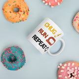 Chug Run Repeat Beer Mile Coffee Mug-Mugs-The Beer Mile-11oz-The Beer Mile