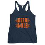 Beer Mile Women's Racerback Tank-Tanks-The Beer Mile-Vintage Navy-XS-The Beer Mile