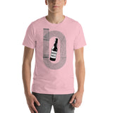 Beer Mile Track Vintage Black and White T-Shirt-Shirts-The Beer Mile-Pink-S-The Beer Mile