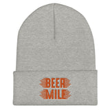 Beer Mile Cuffed Beanie-Hats-The Beer Mile-Heather Grey-The Beer Mile