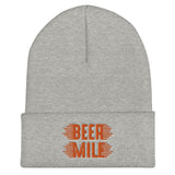 Beer Mile Cuffed Beanie-Hats-The Beer Mile-Heather Grey-The Beer Mile