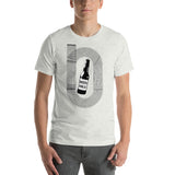 Beer Mile Track Vintage Black and White T-Shirt-Shirts-The Beer Mile-Ash-S-The Beer Mile