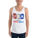 Team USA Beer Mile Cans Tank Top-Tanks-The Beer Mile-White-XS-The Beer Mile