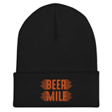 Beer Mile Cuffed Beanie-Hats-The Beer Mile-Black-The Beer Mile