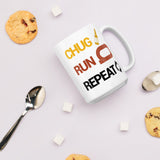 Chug Run Repeat Beer Mile Coffee Mug-Mugs-The Beer Mile-15oz-The Beer Mile