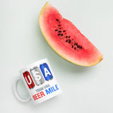 Team USA Beer Mile Cans Coffee Mug-Mugs-The Beer Mile-11oz-The Beer Mile