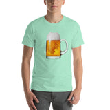 Beer Stein T-Shirt-Shirts-The Beer Mile-Heather Mint-S-The Beer Mile