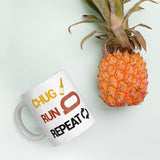 Chug Run Repeat Beer Mile Coffee Mug-Mugs-The Beer Mile-11oz-The Beer Mile