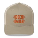 Beer Mile Trucker Cap-Hats-The Beer Mile-White-The Beer Mile