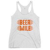 Beer Mile Women's Racerback Tank-Tanks-The Beer Mile-Heather White-XS-The Beer Mile