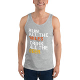 Run all the Miles, Drink all the Beer Tank Top-Tanks-The Beer Mile-Athletic Heather-XS-The Beer Mile