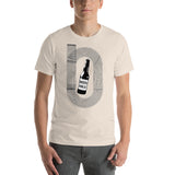 Beer Mile Track Vintage Black and White T-Shirt-Shirts-The Beer Mile-Soft Cream-S-The Beer Mile