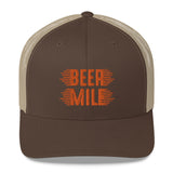Beer Mile Trucker Cap-Hats-The Beer Mile-White-The Beer Mile