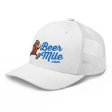 Beermile.com Trucker Snapback Cap-Hats-The Beer Mile-White-The Beer Mile