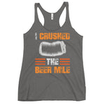 I Crushed The Beer Mile Women's Racerback Tank-Tanks-The Beer Mile-Premium Heather-XS-The Beer Mile