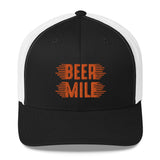 Beer Mile Trucker Cap-Hats-The Beer Mile-White-The Beer Mile