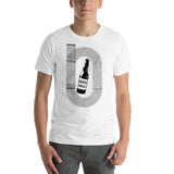 Beer Mile Track Vintage Black and White T-Shirt-Shirts-The Beer Mile-White-XS-The Beer Mile