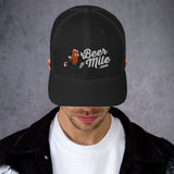 Beermile.com Trucker Snapback Cap-Hats-The Beer Mile-White-The Beer Mile