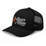 Beermile.com Trucker Snapback Cap-Hats-The Beer Mile-White-The Beer Mile