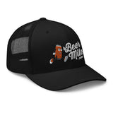 Beermile.com Trucker Snapback Cap-Hats-The Beer Mile-White-The Beer Mile