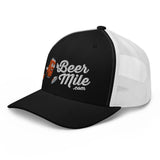 Beermile.com Trucker Snapback Cap-Hats-The Beer Mile-White-The Beer Mile