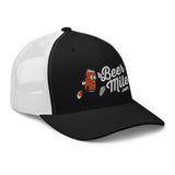 Beermile.com Trucker Snapback Cap-Hats-The Beer Mile-White-The Beer Mile