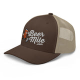 Beermile.com Trucker Snapback Cap-Hats-The Beer Mile-White-The Beer Mile