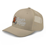 Beermile.com Trucker Snapback Cap-Hats-The Beer Mile-White-The Beer Mile