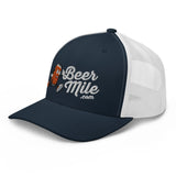 Beermile.com Trucker Snapback Cap-Hats-The Beer Mile-White-The Beer Mile