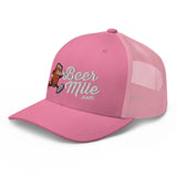 Beermile.com Trucker Snapback Cap-Hats-The Beer Mile-White-The Beer Mile