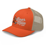 Beermile.com Trucker Snapback Cap-Hats-The Beer Mile-White-The Beer Mile