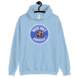 Beer Mile Podcast Unisex Hoodie-Sweatshirts-The Beer Mile-Light Blue-S-The Beer Mile
