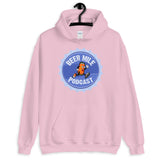 Beer Mile Podcast Unisex Hoodie-Sweatshirts-The Beer Mile-Light Pink-S-The Beer Mile