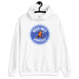 Beer Mile Podcast Unisex Hoodie-Sweatshirts-The Beer Mile-White-S-The Beer Mile