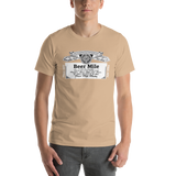 Beer Mile Budweiser Unisex Tee-Shirts-The Beer Mile-Tan-S-The Beer Mile