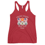 Official Team USA Beer Mile Women's Racerback Tank-Shirts & Tops-The Beer Mile-Vintage Red-XS-The Beer Mile