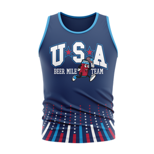 USA Beer Mile Team Official Tank 2023