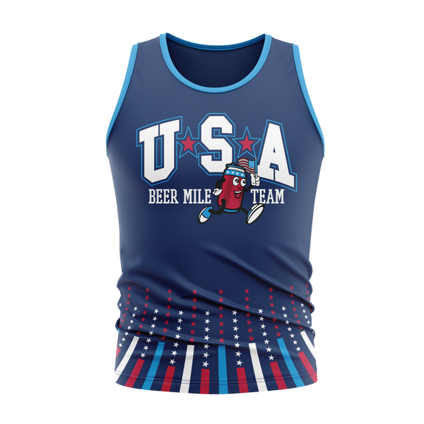 USA Beer Mile Team Official Tank 2023