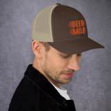 Beer Mile Trucker Cap-Hats-The Beer Mile-Brown/ Khaki-The Beer Mile