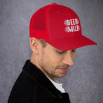 Beer Mile Trucker Cap-Hats-The Beer Mile-Red-The Beer Mile