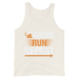 Chug Run Repeat Tank Top-Tanks-The Beer Mile-Oatmeal Triblend-XS-The Beer Mile
