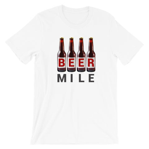 Beer Mile Bottles T-Shirt-Shirts-The Beer Mile-White-XS-The Beer Mile