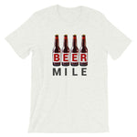 Beer Mile Bottles T-Shirt-Shirts-The Beer Mile-Ash-S-The Beer Mile