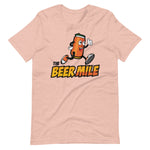 The Beer Mile T-Shirt-Shirts-The Beer Mile-Heather Prism Peach-XS-The Beer Mile